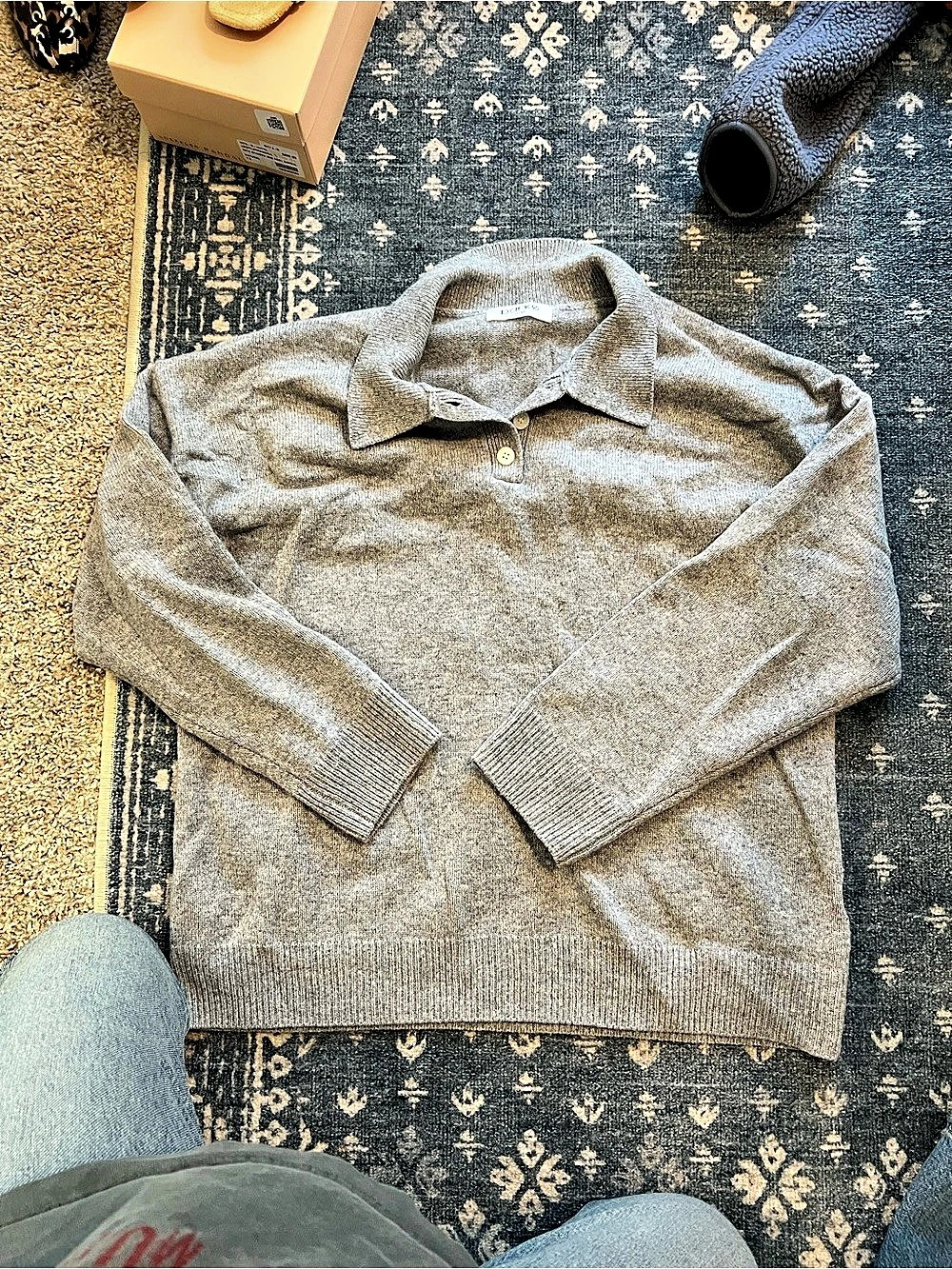 Parke Cashmere Polo Sweater